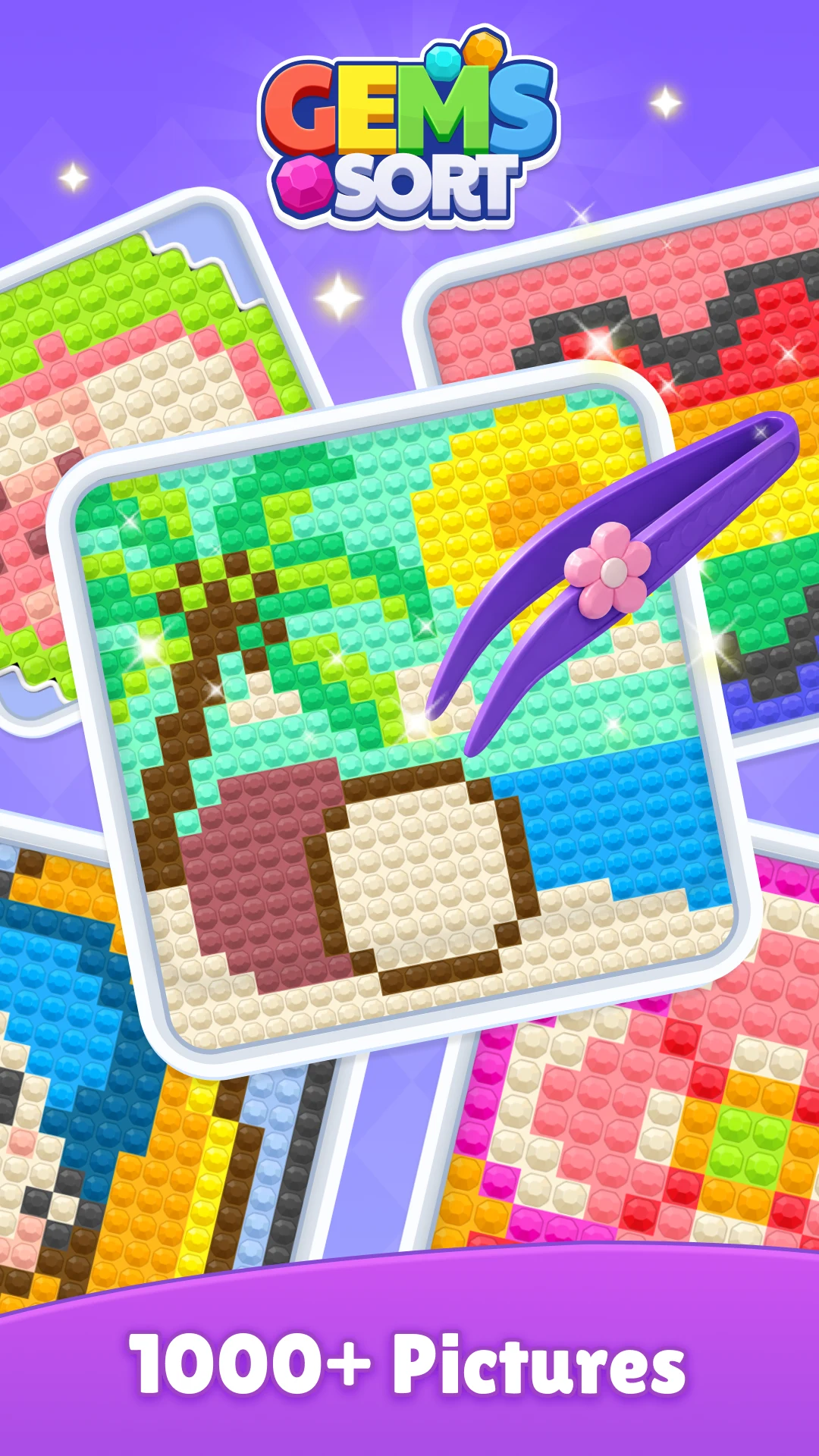 Gems Sort-Art Puzzle screenshot