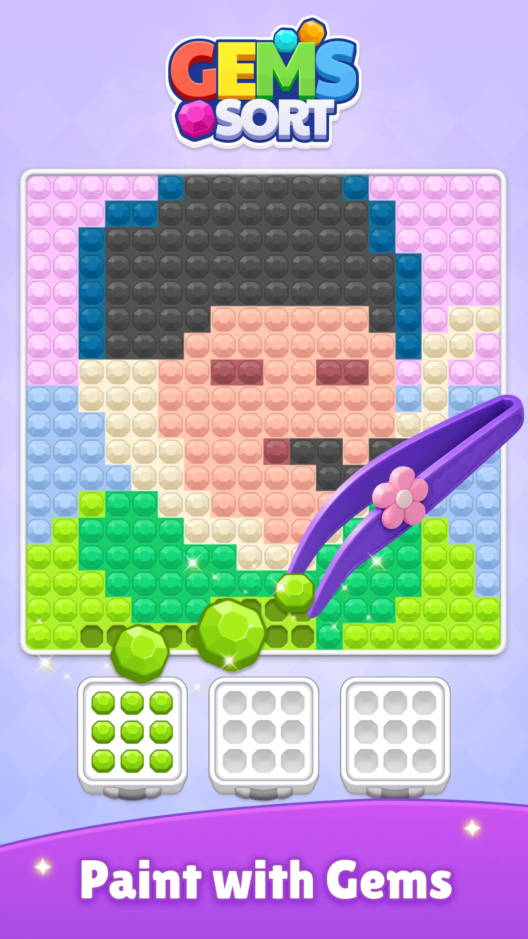 Gems Sort-Art Puzzle screenshot
